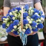 Корзина гиацинтов