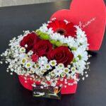 сердце из цветов