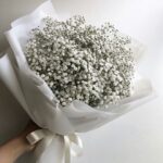 букет белой гипсофилы