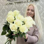 купить букет белых роз в Новокузнецке