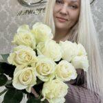 купить букет белых роз в Новокузнецке
