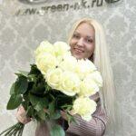 купить букет белых роз в Новокузнецке